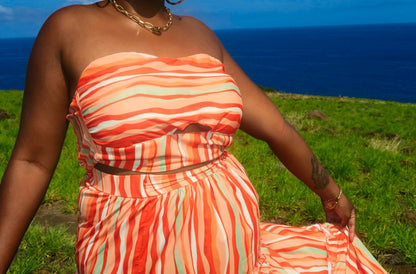 LONG NIGHT SKIRT SET