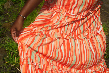 LONG NIGHT SKIRT SET