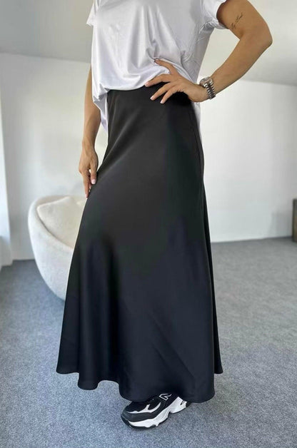 Satin skirt