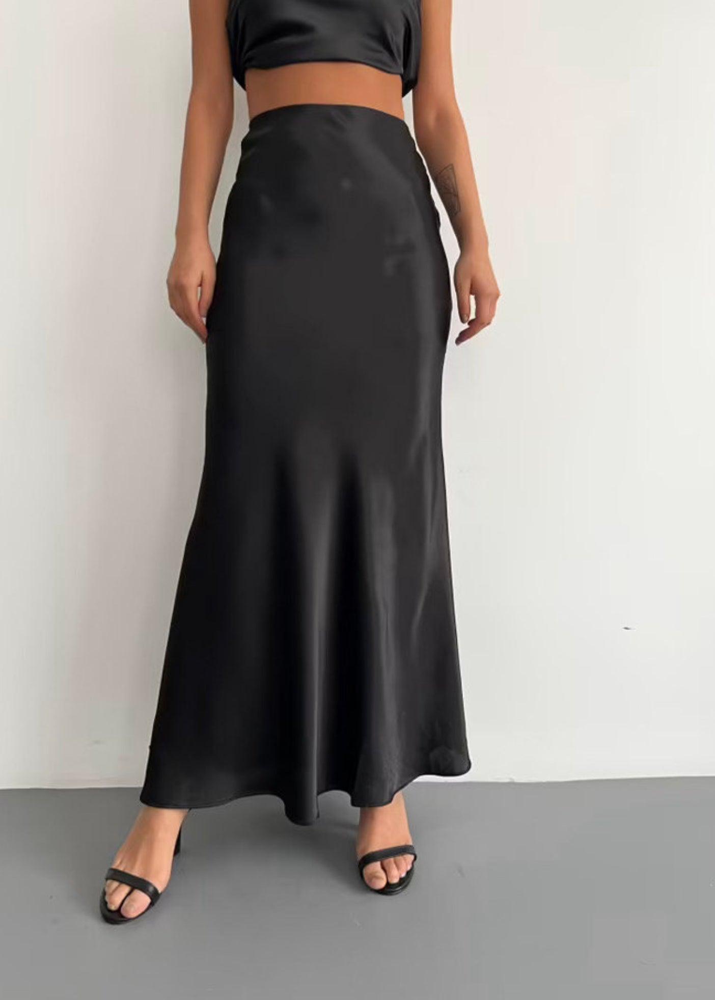 Satin skirt