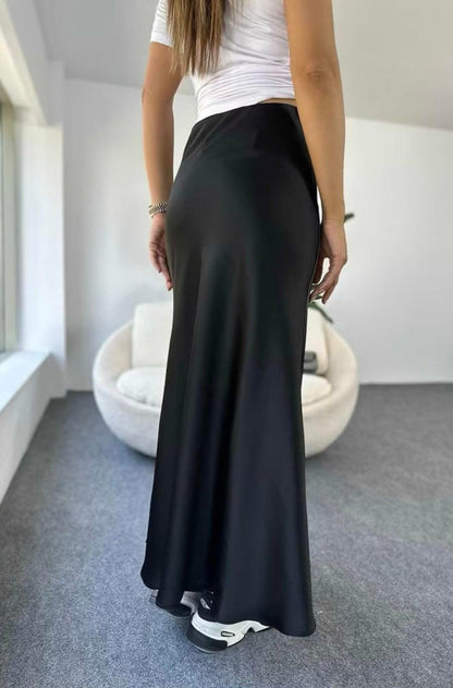 Satin skirt