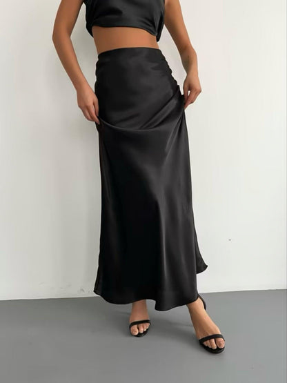 Satin skirt