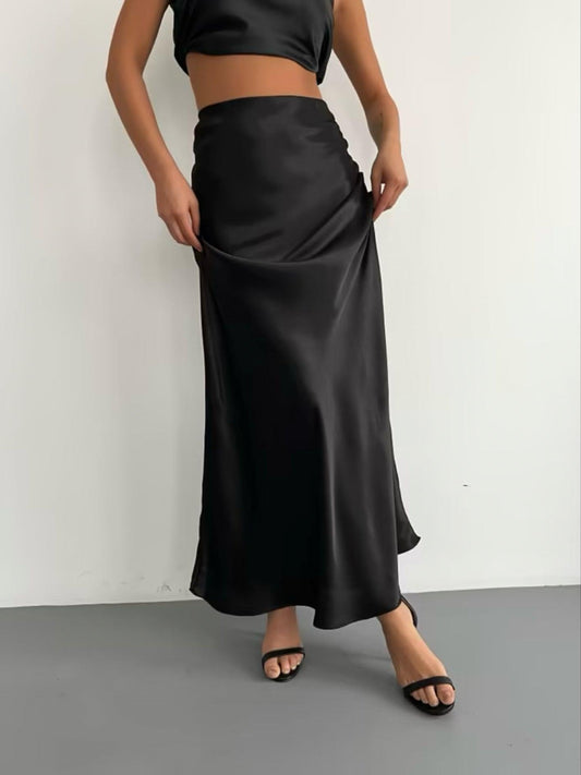 Satin skirt