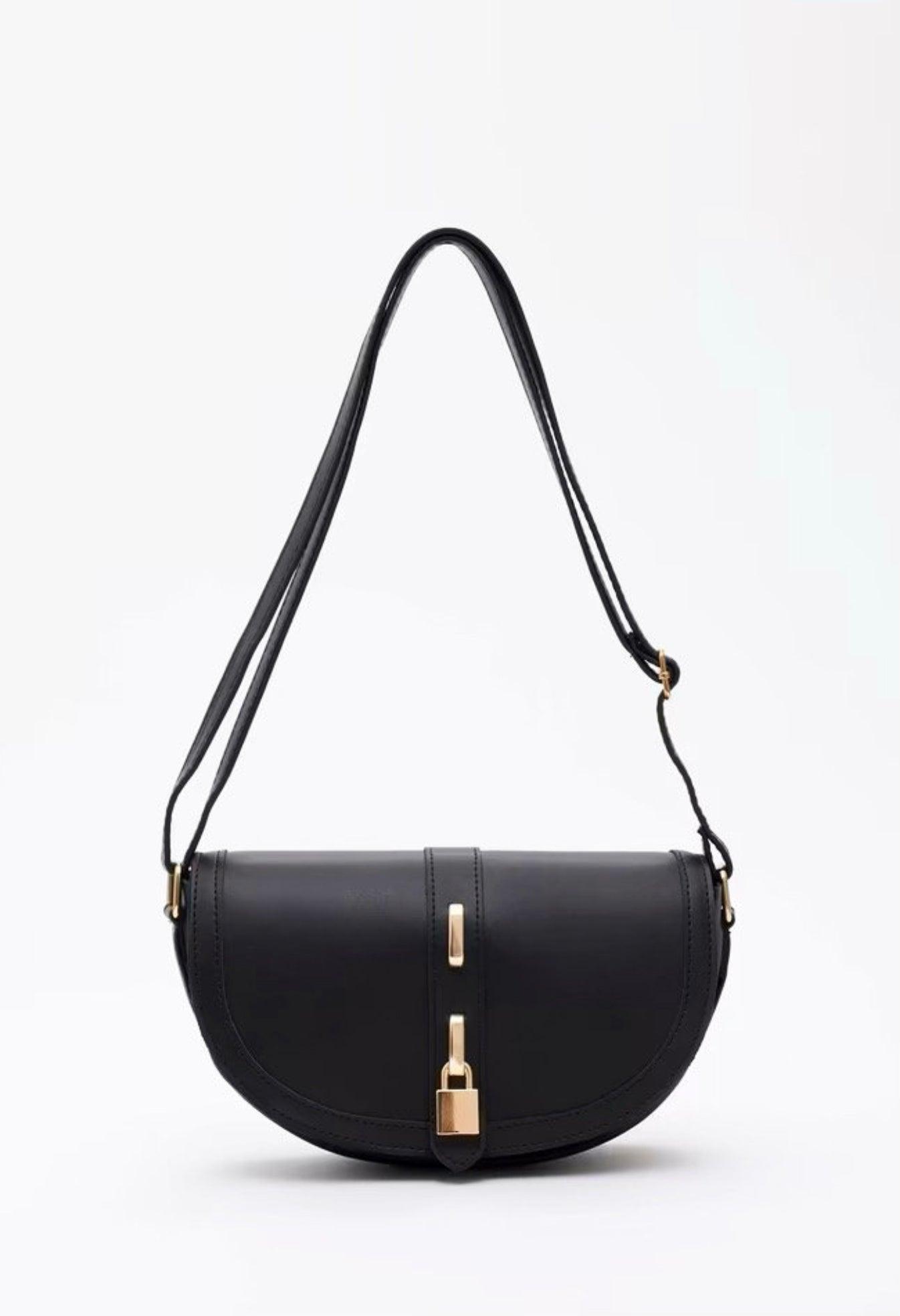 sac a main-ory noir en simili-cuir-vue de face